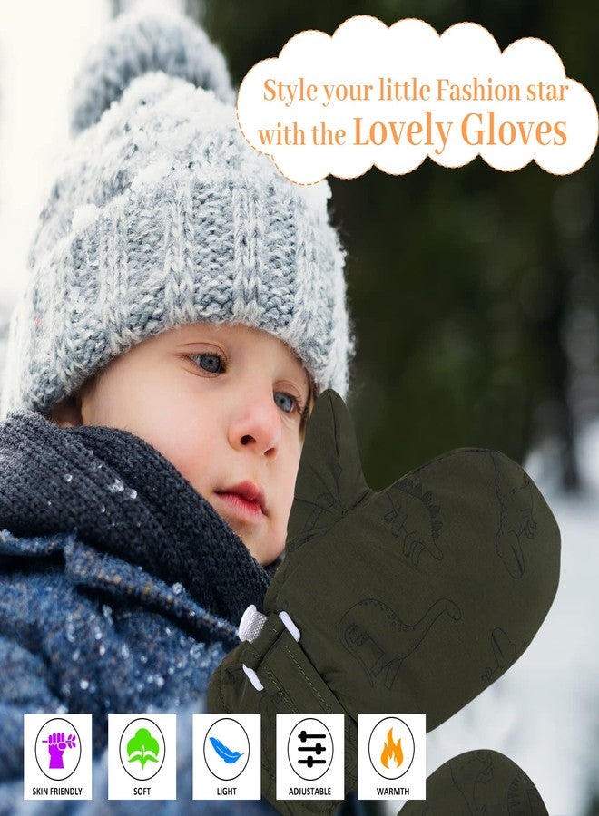 Weradau Fleece Lined Mittens for Baby Boys Girls,Baby Toddler Little Kids Winter Gloves Mittens (6-24 months) - Image 2