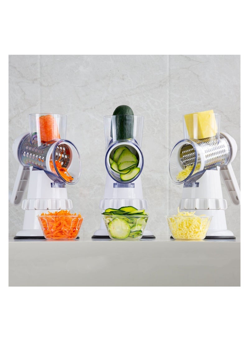 Generic - Multifunctional 3-in-1 Vegetable Slicer | All in One Kitchen Tool | Manual Kitchen Accessories for Efficient Grating, Chopping, Slicing, Mincing and Shredding - Image 1