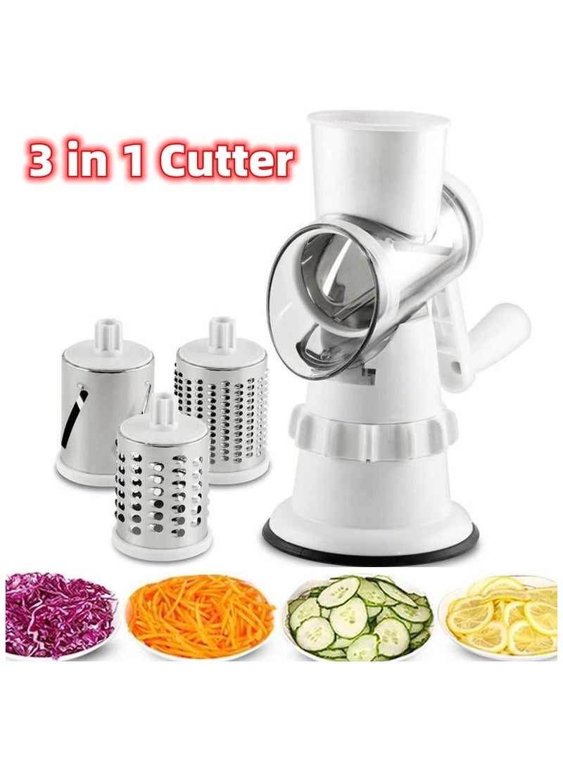 Generic - Multifunctional 3-in-1 Vegetable Slicer | All in One Kitchen Tool | Manual Kitchen Accessories for Efficient Grating, Chopping, Slicing, Mincing and Shredding - Image 1