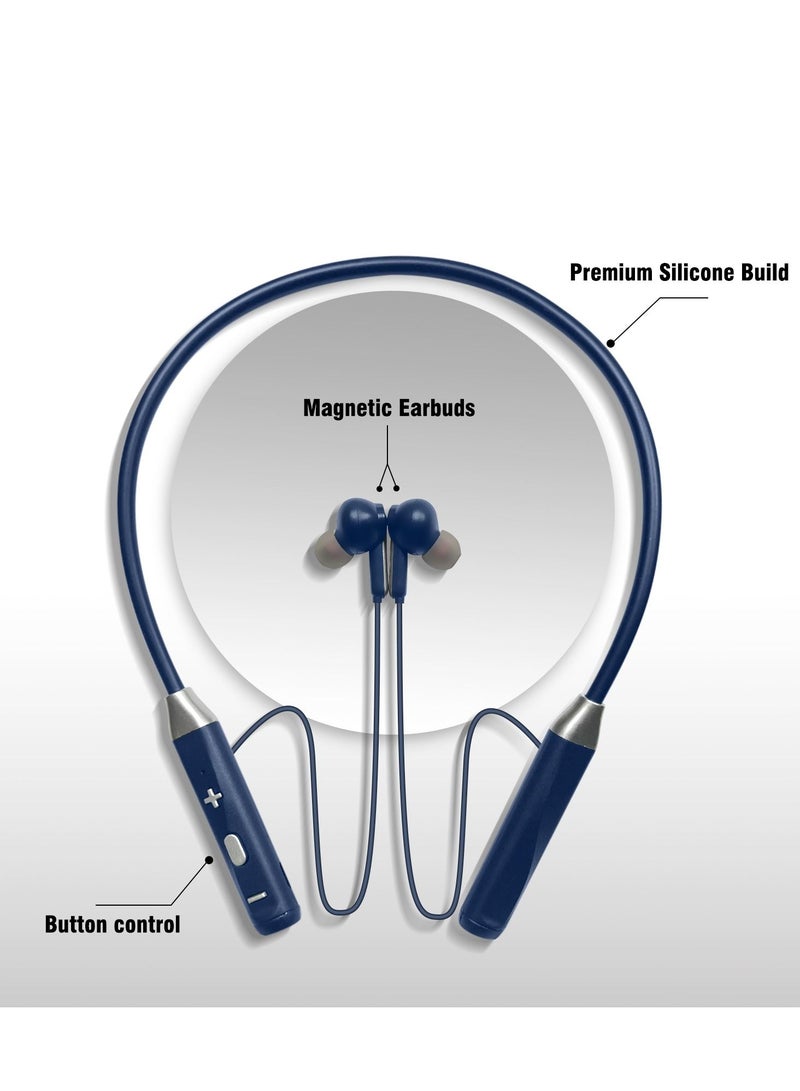 GULFLINK Wireless Neckband Earphone 130mah Blue - Image 5