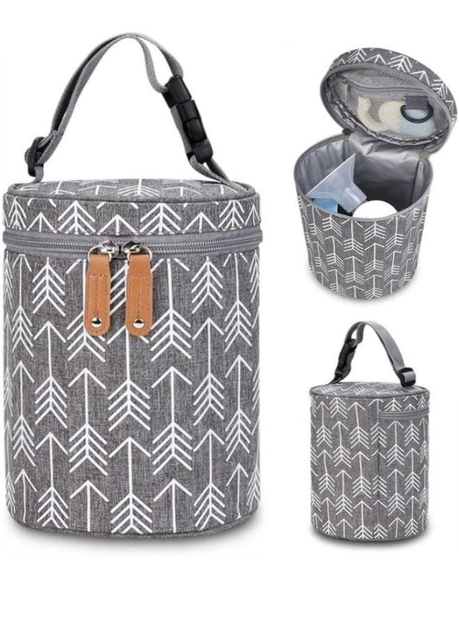 Breastmilk Cooler Bag, Insulated Baby Bottle Cooler Tote Bags, Baby Bottle Warmer Cooler Bag, Baby Bottle Bag Great for Nursing Mom Daycare - Image 1
