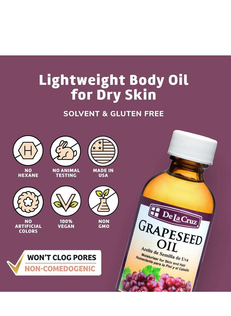 De La Cruz DE LA CRUZ GRAPESEED OIL 2 fl oz  - Image 2