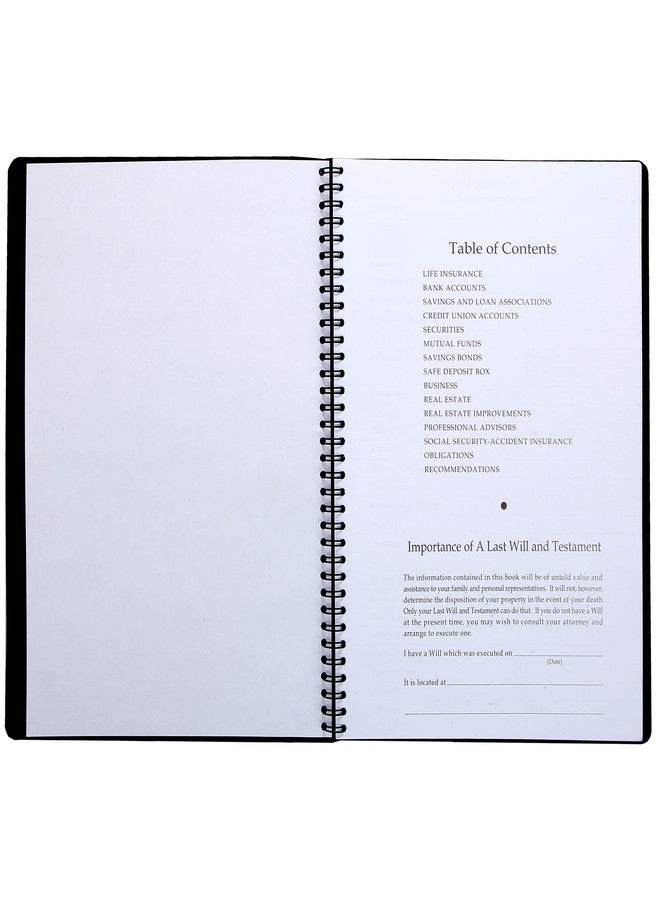 MSR "What My Family Should Know" Estate Planning Spiral Bound Record Book - Image 2