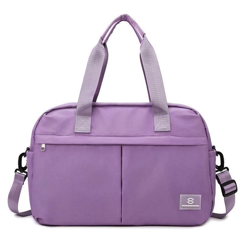 Generic Extensible Short Distance Travel Bag Large Capacity Swimming Crossbody Sports Training Bag Gym Bag Advanced Dry and Wet Separation Purple 
