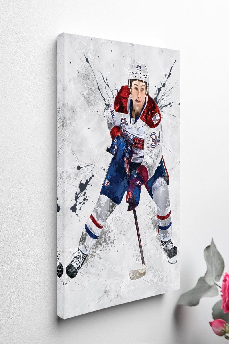 TNESSENTIAL Berkly Catton Poster Spokane Chiefs Hockey Framed Canvas Print NHL Wall Art Print Home Decor Artwork For F6 Birthday Gift - Image 3