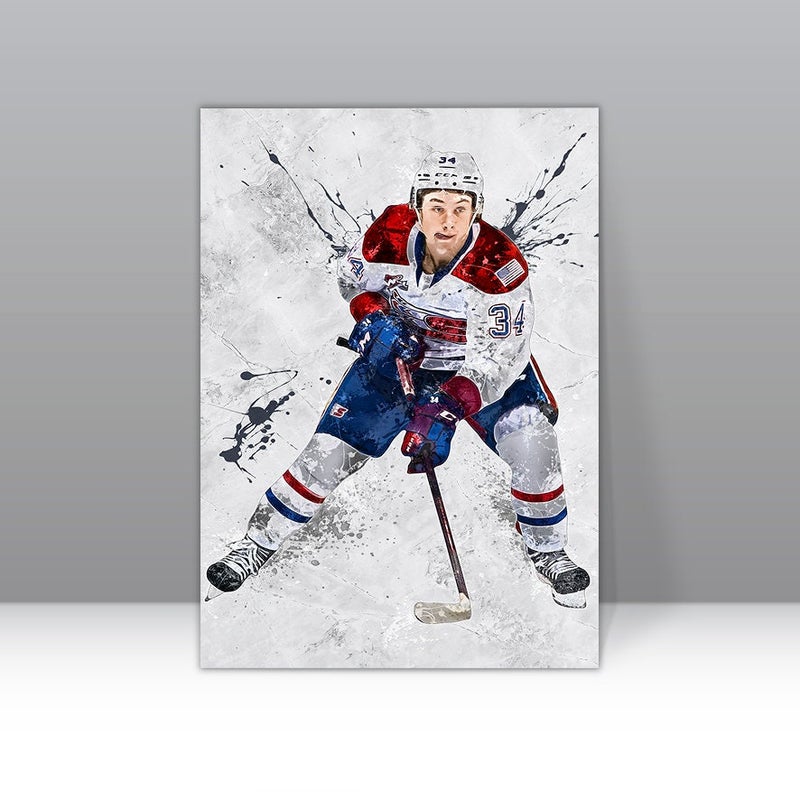 TNESSENTIAL Berkly Catton Poster Spokane Chiefs Hockey Framed Canvas Print NHL Wall Art Print Home Decor Artwork For F6 Birthday Gift - Image 1