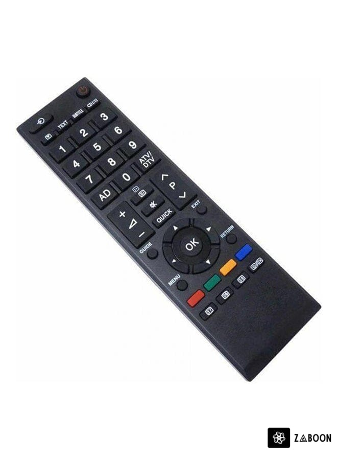 Zaboon Remote Control For Toshiba TV Black
