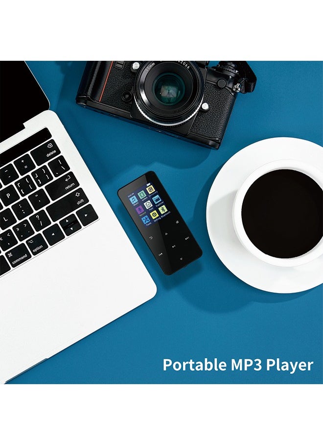 Generic - Metal Bluetooth MP3 Player with Touch Screen - 16GB Internal Memory + 128GB Expandable Card, Recording, FM, Bluetooth, and Speaker Function - Image 1