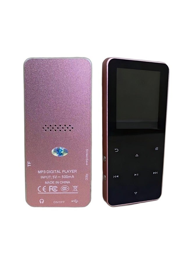 Generic - Metal Bluetooth MP3 Player with Touch Screen - 16GB Internal Memory + 128GB Expandable Card, Recording, FM, Bluetooth, and Speaker Function - Image 1