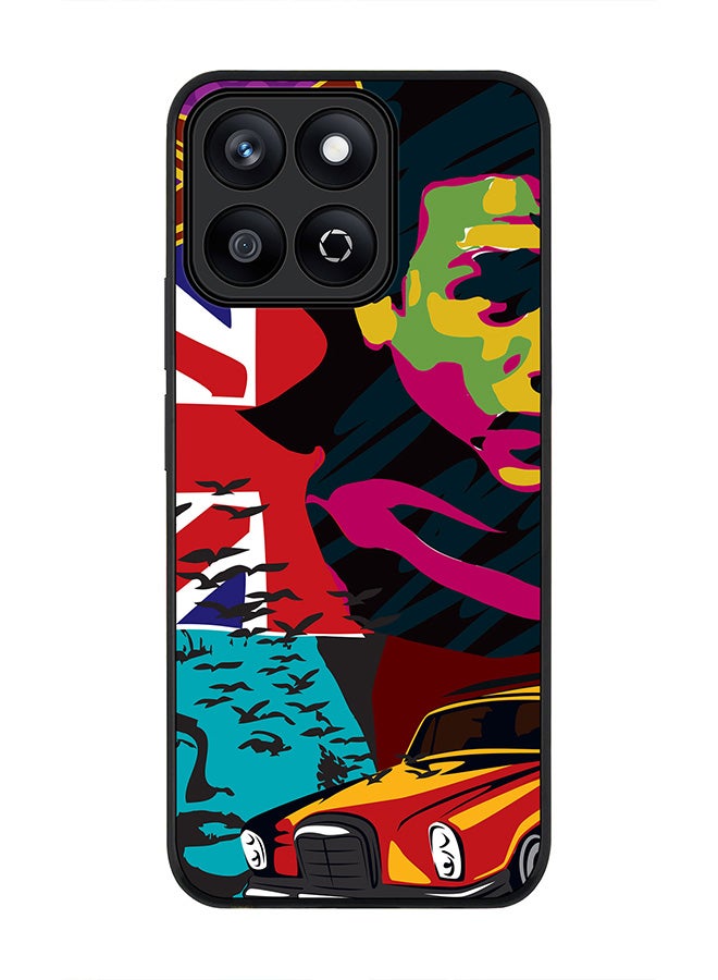 Stylizedd For Honor X7c 4G Case,Slim fit Camera Protection, Shockproof Thin Phone cover  - Retro Spy  - Image 1