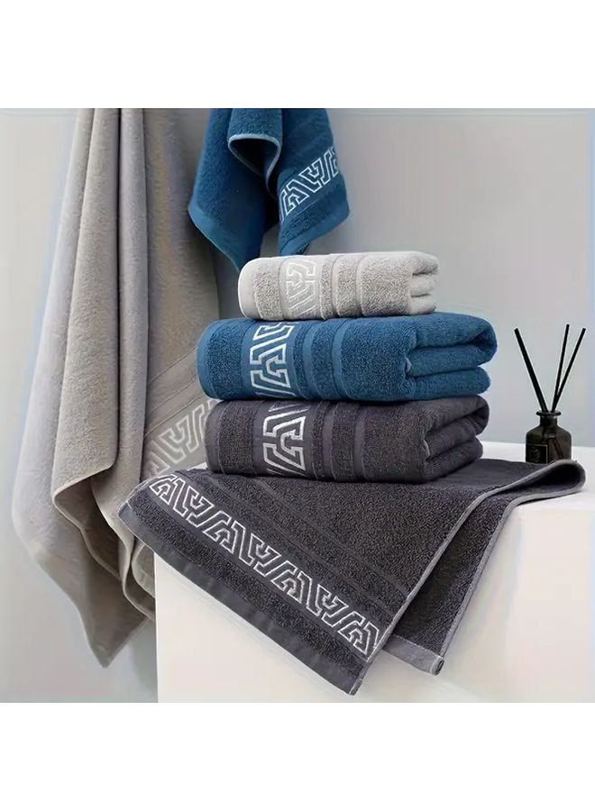 Blue Large Super Absorbent Quick Drying Lint Free Towel for Spa Gym Home - Image 2