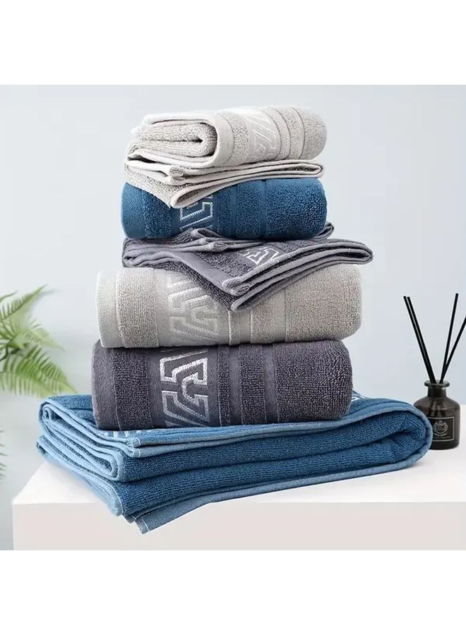 Blue Large Super Absorbent Quick Drying Lint Free Towel for Spa Gym Home - Image 4