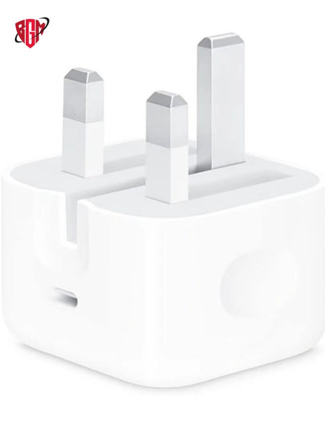Type C Fast Charger PD 20W Power Adapter for iPhone 13 12 11 14 Series Plug PD Power Adapter Wall Plug Compatible with iPhone 14 13 13pro 12 Pro Max 12 Mini SE White