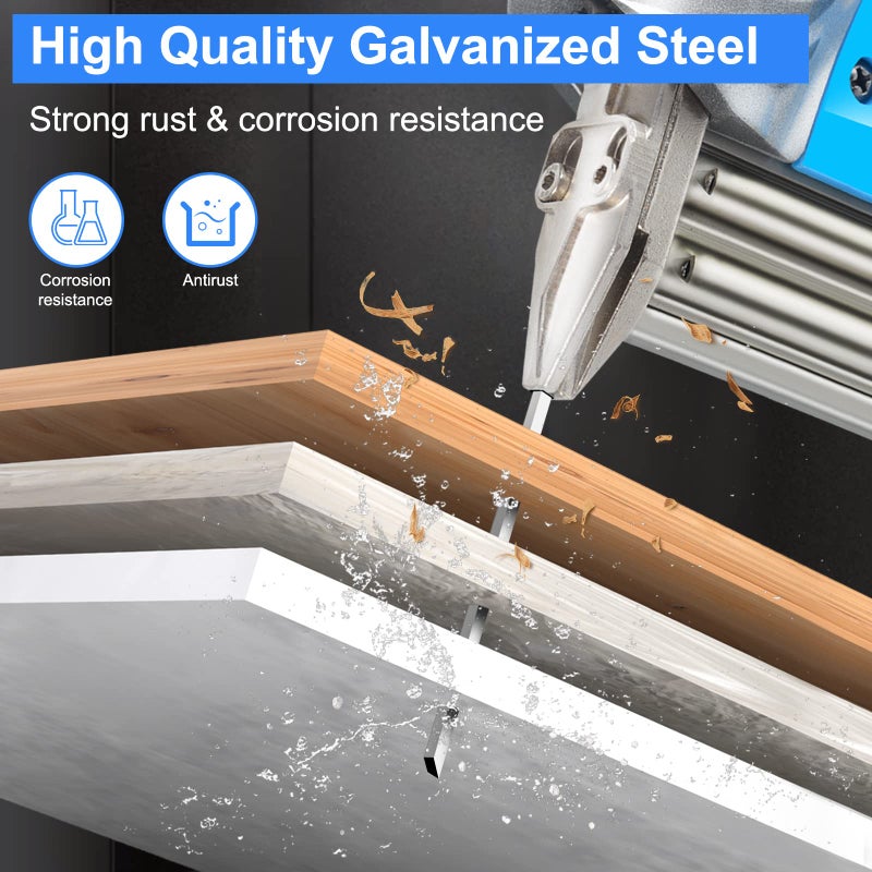 SimCos مسامير براد 18 قياس من سيمكوس 5000 قطعة (1/2"، 3/4"، 1"، 1-1/4"، 2") مجلفنة، مسامير بندقية 18 GA متنوعة ومسامات إنهاء صغيرة لبندقية براد هوائية أو كهربائية (قد يتغير شكل العبوة) - Image 4