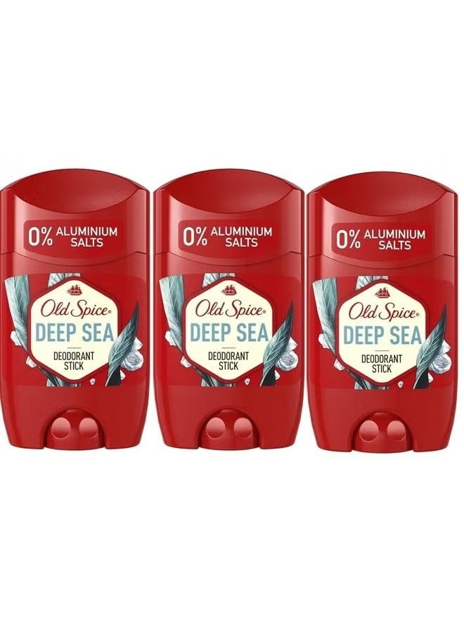 Old Spice Deep Sea Deodorant Stick 3 x 50ml - Image 1