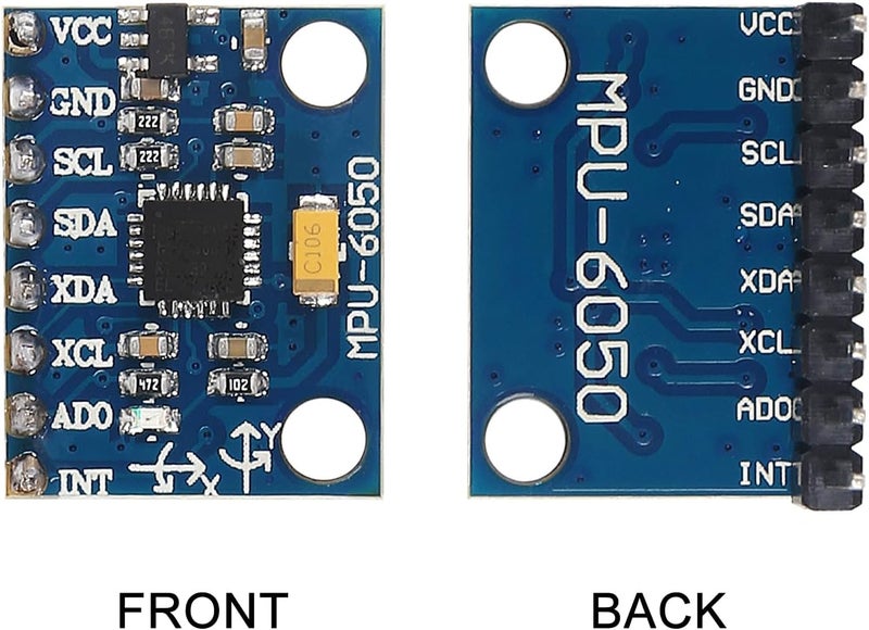 AITIAO 6PCS Pre-Soldered GY-521 MPU-6050 MPU6050 3 Axis Accelerometer Gyroscope Module 6 DOF 6-axis Accelerometer Gyroscope Sensor Module 16 Bit AD Converter Data Output IIC I2C - Image 2