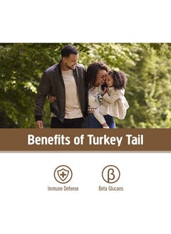 Om Mushroom Superfood Turkey Tail Mushroom Capsules Superfood Supplement 90 Count 30 Days Immune Support Polysacchrides Betaglucans Gut Health & Holistic Defense Mushroom Supplement  - Image 4