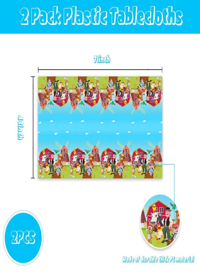 Bahteliv 2Pack Lai Granja De Zenoon Tablecloth Disposable Tablecover Birthday Party Supplies and Decorations for Kid Boy Baby Shower Rectangle Tables 70"X42" - Image 3
