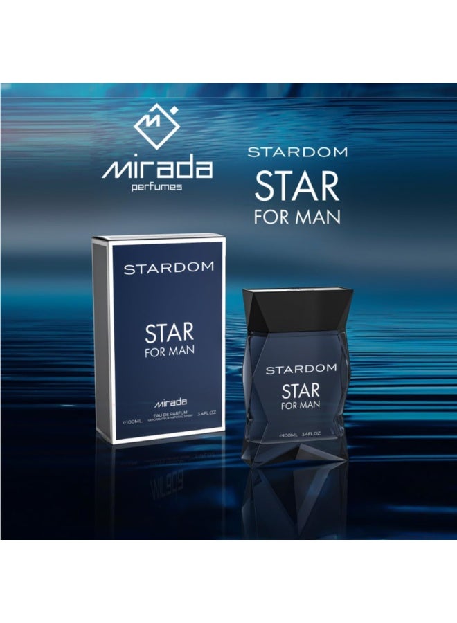 ميرادا ستاردوم ستار للرجال او دي بارفان 100 مل - Image 5