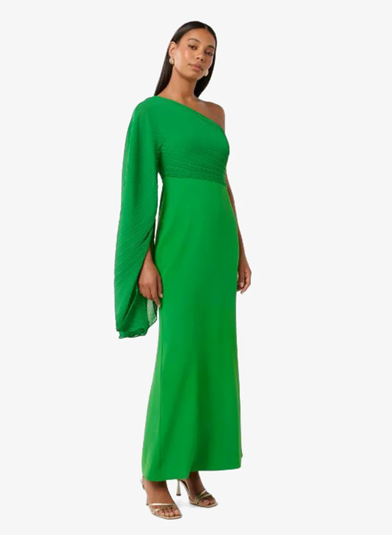 forever new  Milly Pleated One Shoulder Maxi Dress for Women | Best Price UAE