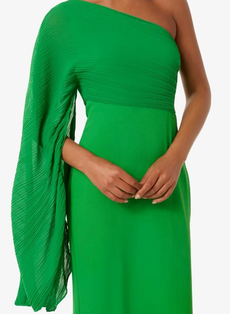 forever new  Milly Pleated One Shoulder Maxi Dress for Women | Best Price UAE