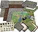 Melee Mats مجموعة خرائط ميلي ماتس DND 22 × 26 مزدوجة الجوانب قابلة للمسح الجاف للرسم على ساحة المعركة لألعاب الطاولة Dungeons and Dragons مع الملحقات - Image 2