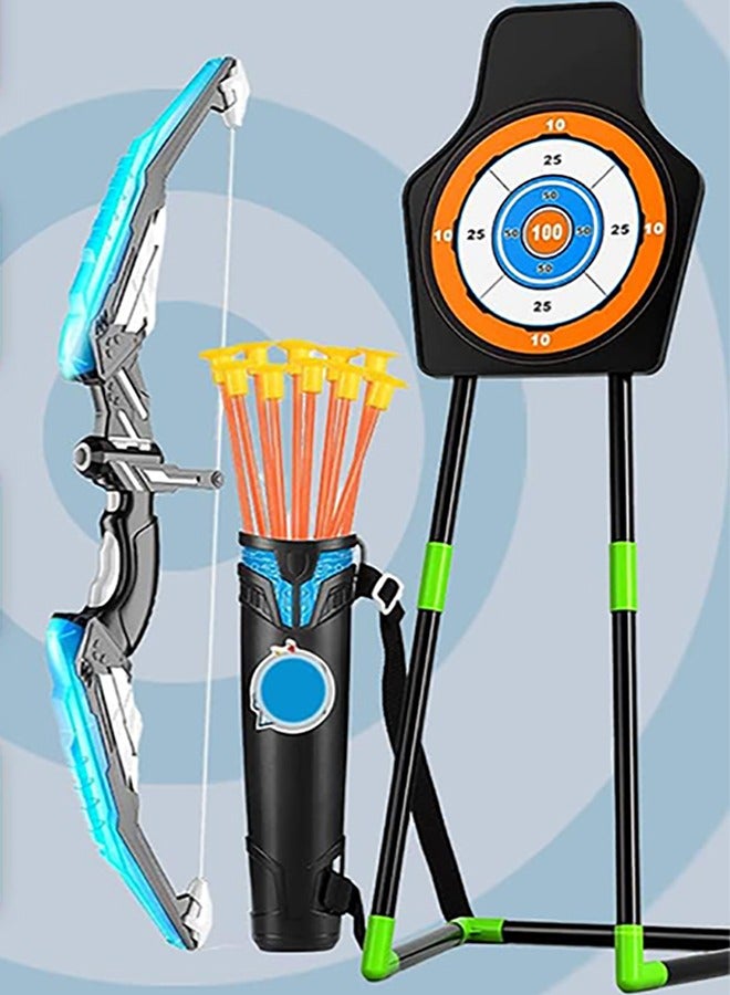 Garlo Bow and Arrow Set for Kids 4-8,Kids Archery Set with LED Lights Includes 10 Suction Cup Arrows, Quivers & Standing Target, Outdoor Toys for Kids Boys & Girls Ages 3-12 Years Old - Image 2