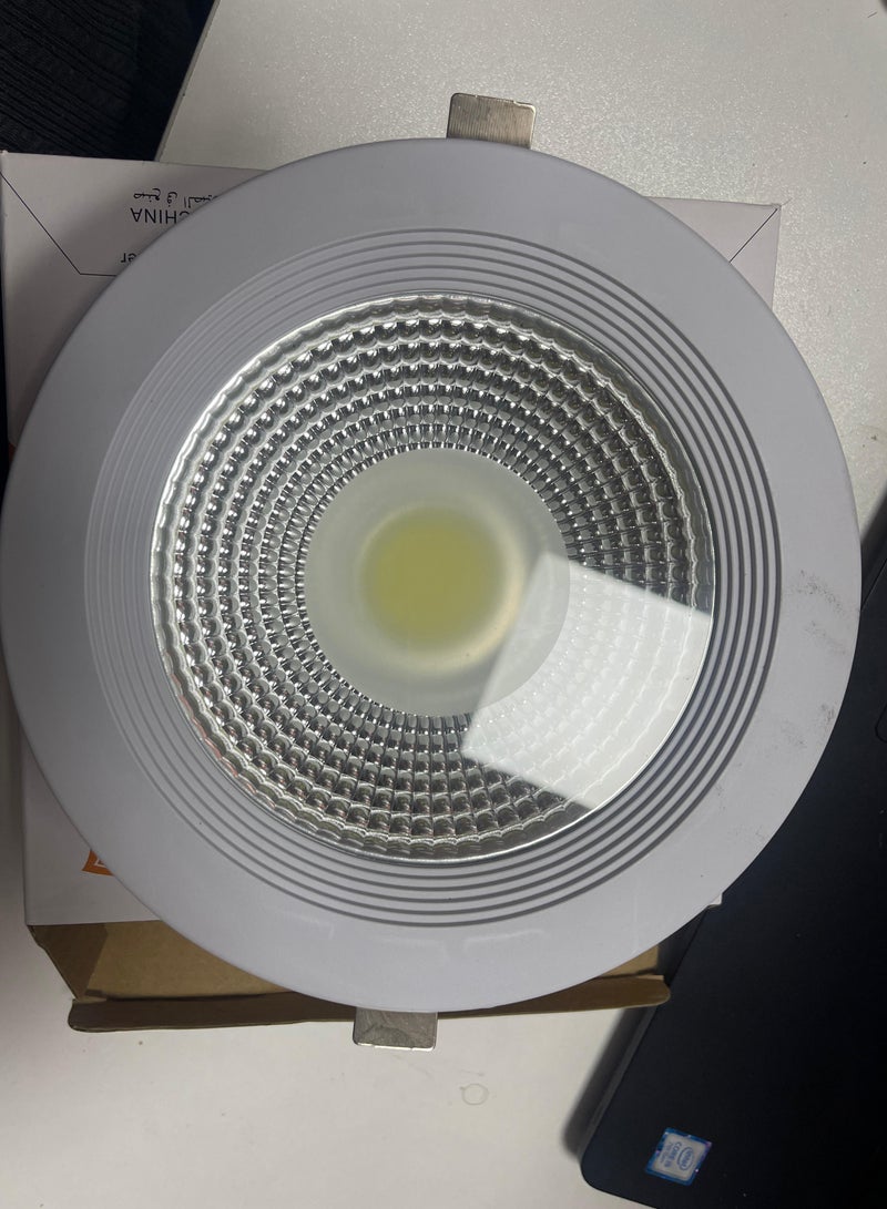 إسنكو ESNCO 165MM-D55MM Led cob النازل 15W 6.5 بوصة أبيض اللون 6500K ضوء السقف 180-240V للحمام المطبخ التجاري ضوء استهلاك كهربائي منخفض  - Image 1