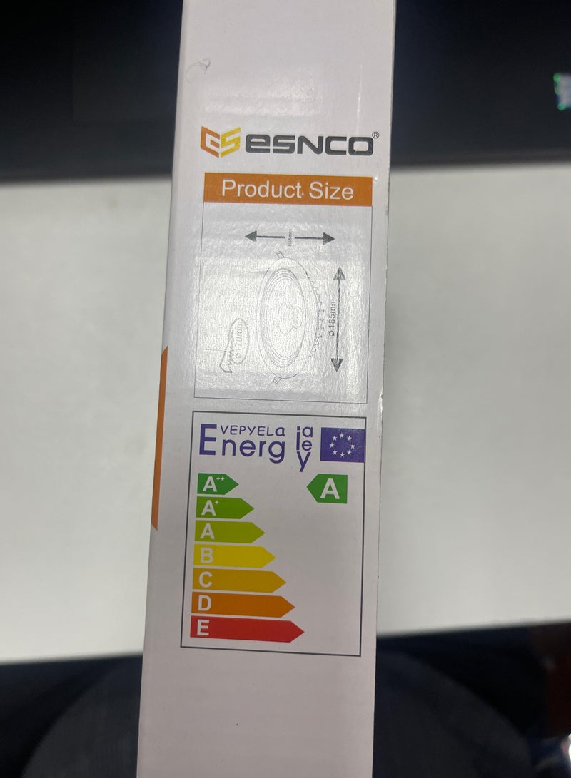 إسنكو ESNCO 165MM-D55MM Led cob النازل 15W 6.5 بوصة أبيض اللون 6500K ضوء السقف 180-240V للحمام المطبخ التجاري ضوء استهلاك كهربائي منخفض  - Image 2