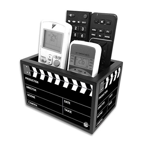 Nutcase Designer Wooden Remote Control Holder Stand Organizer Caddy for TV/AC Remotes-Multipurpose Desk Organiser-6�x4�x4�- Filmy - Image 3