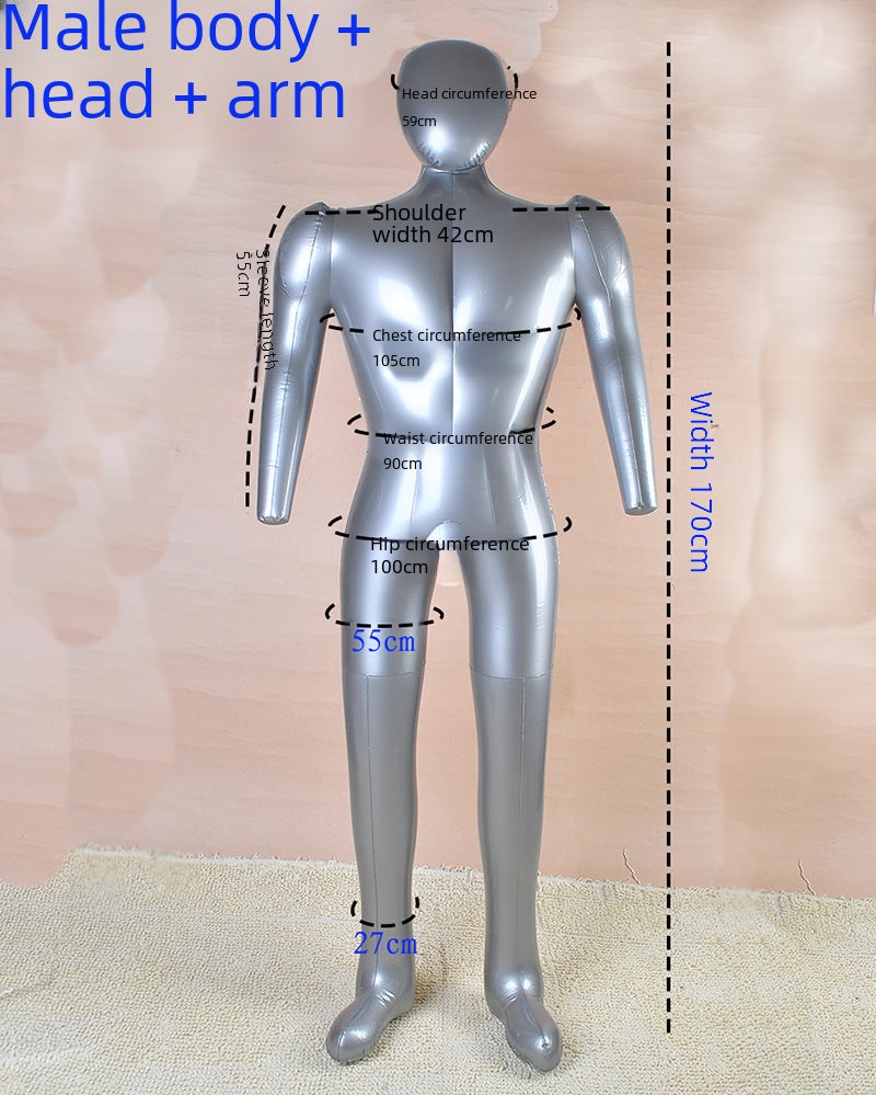 Clothing Store Inflatable Human Body Men And Women Full Body Half Body Lower Body Human Table Dummy Po Model Props Pvc - Image 5