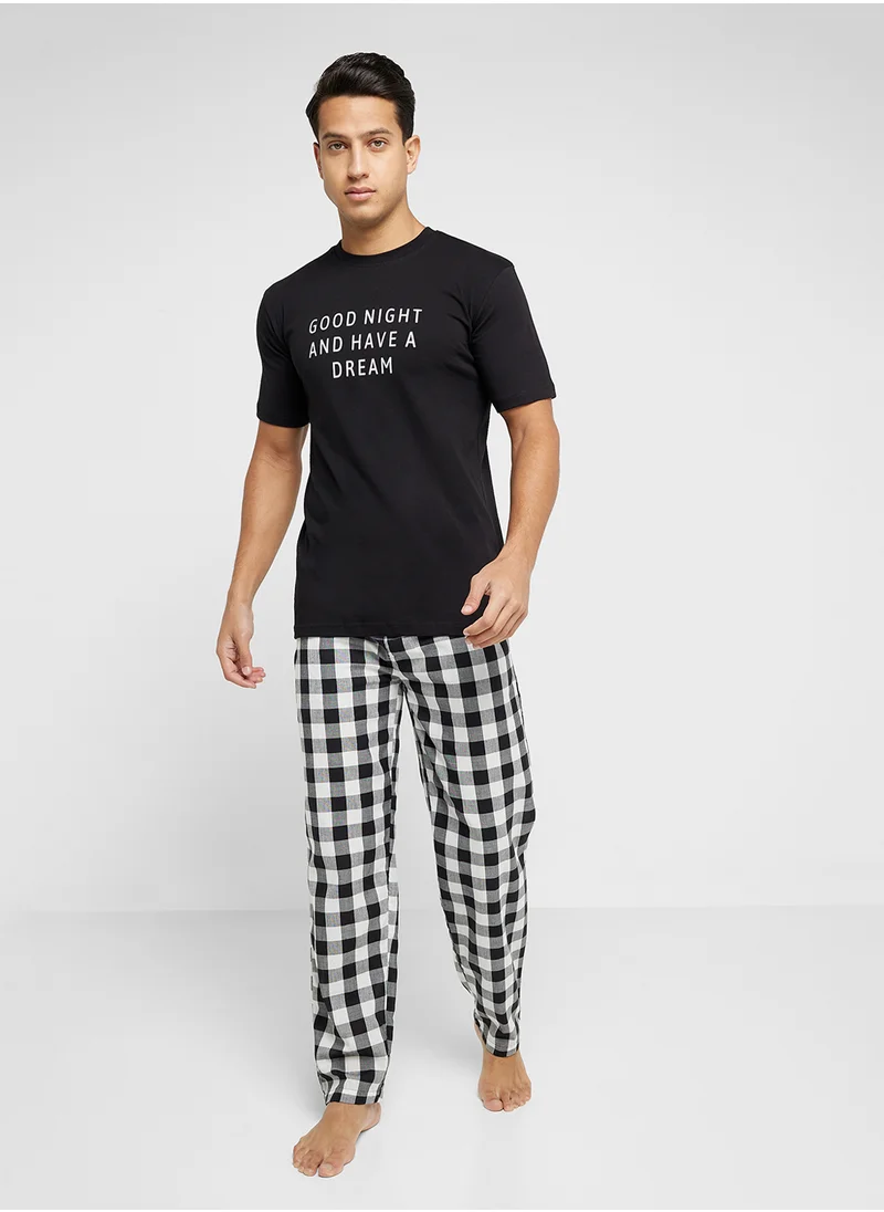 Robert Wood Nightwear T-Shirt & Pants Sets