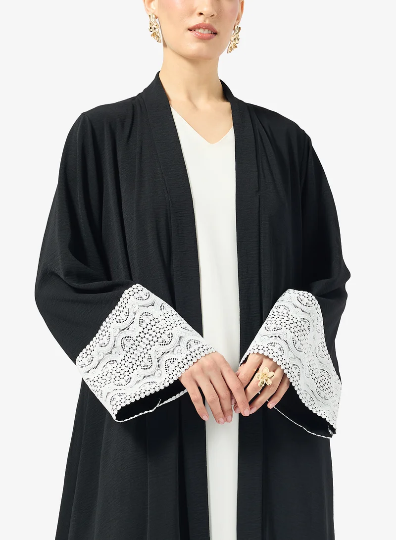 Golden Apple  Abaya With Lace for Women | Best Price UAE