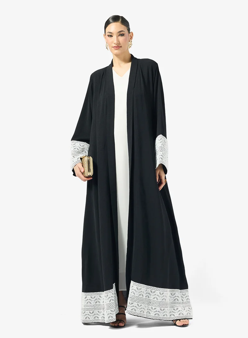 Golden Apple  Abaya With Lace for Women | Best Price UAE