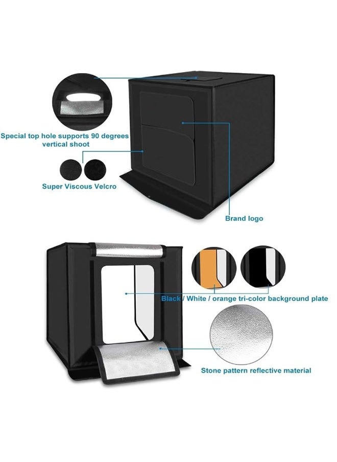 Arabest - Studio Light Box Adjustable Brightness Portable Photography Lighting Studio Shooting Tent Box Kit - Image 1