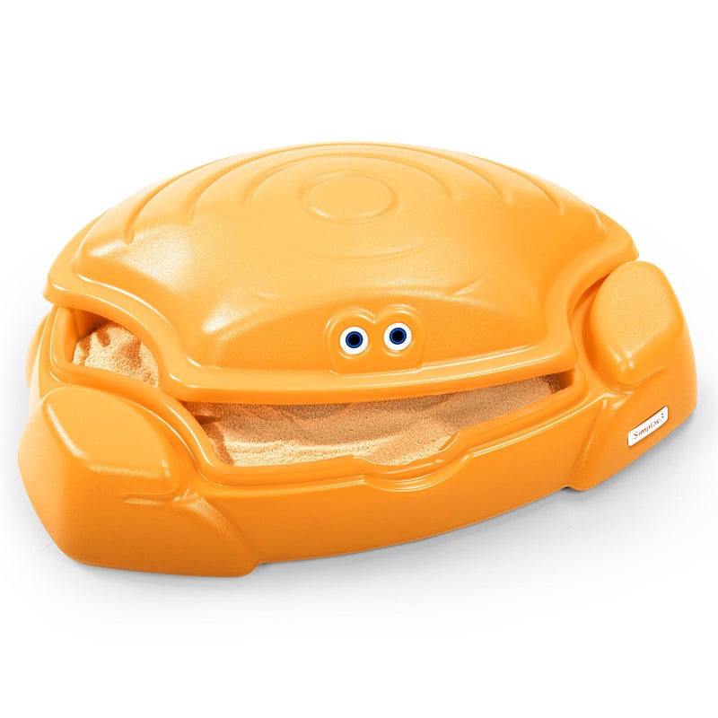 Simplay3 Coastal Crab Fully Assembled Sandbox for Kids Toddler Outdoor Sand Box with Lid for Playground Backyard Ages 15 to 5 Years Made in USA Teal - Image 2