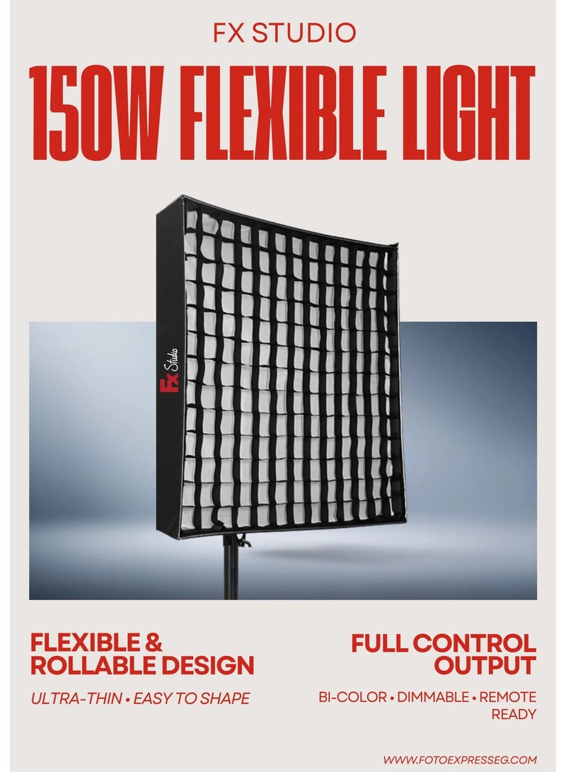 FX Studio 150W Flexible LED Light – Bi-Color Soft Panel for Video & Photography - Image 5