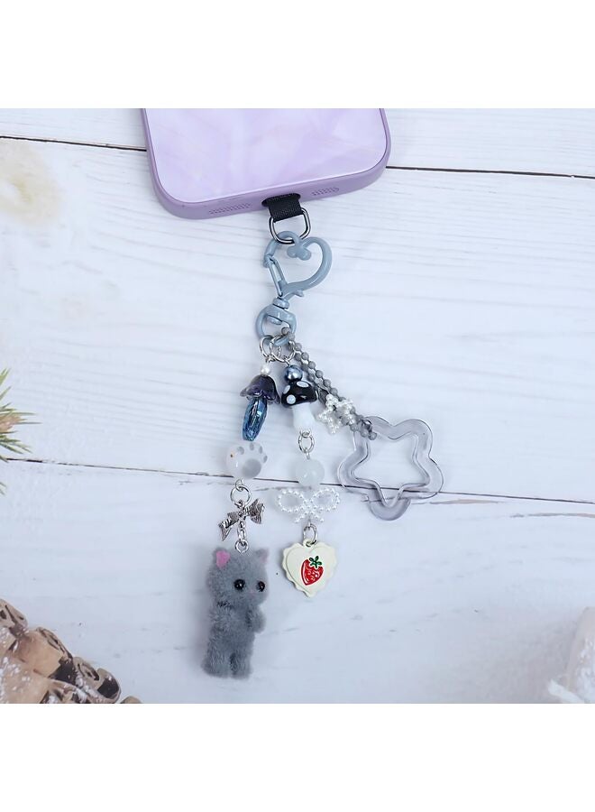 Cute Phone Charms, Aesthetic Cellphone Charms Strap, Accessories for Phone Bag Keychain Camera Pendants Decor, 1, Plastic, No Gemstone - Image 2