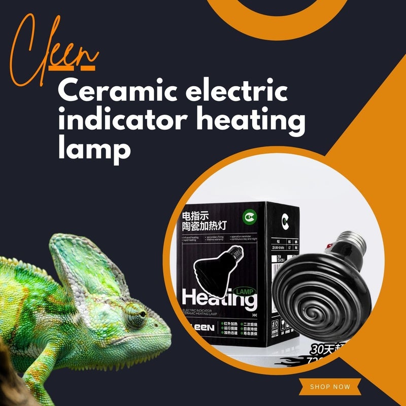 VAYINATO مصباح تسخين سيراميك CLEEN للزواحف | لمبة تسخين بدون ضوء للسحالي والثعابين والسلحفاة | مصدر حرارة طويل الأمد للأحواض البيئية والبيئات الحية | صامت وآمن (أسود) (50 واط) - Image 3
