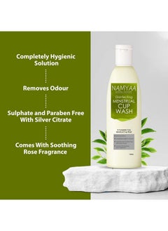 NAMYAA Disinfecting Menstrual Cup Wash-Paraben & Sulphate Free With Tea Tree Oil & Silver Colloidal-100Ml  - Image 2