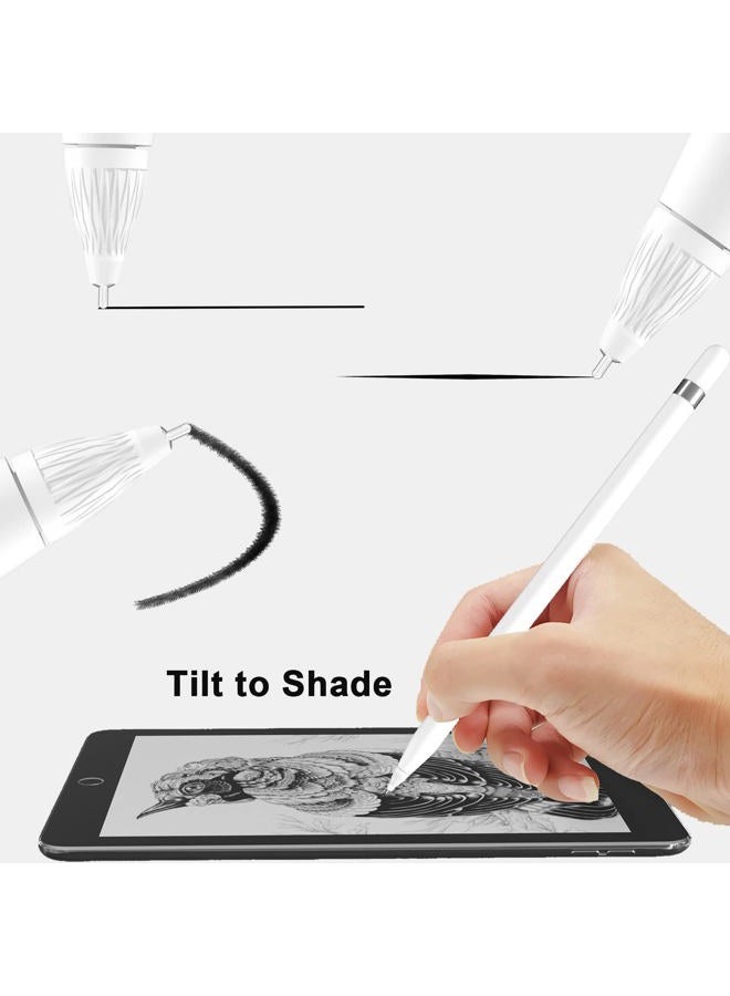REEYEAR Upgraded [Pen Like ]Pencil Tips fits for Apple 2nd 1st Gen iPad Pro Pencil,No Wear Out Fine Point Pen Tip &Noiseless Friction Nib Covers Set, Make iPencil 1/2 Work a Charm,White - Image 4