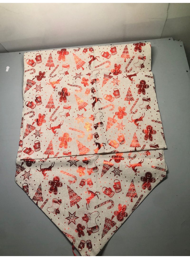 2 Meter Christmas Tablecloth with Santa and Christmas Reindeer Tablecloth - Image 3