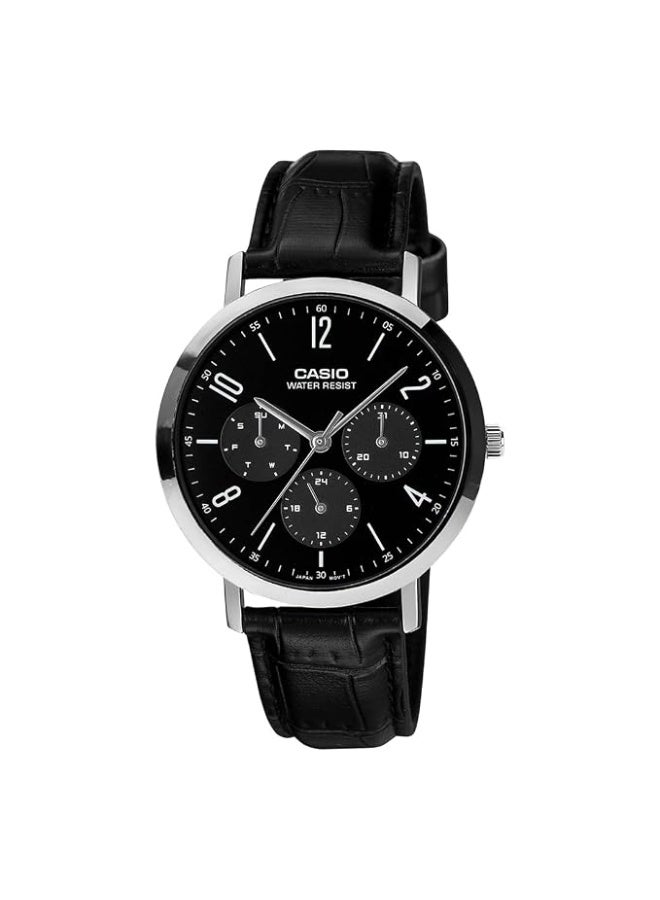 Casio MTP-VT06L-1BDF Analog Black Men's Watch - Image 1