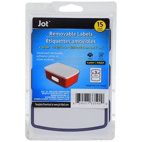 Jot Removable Labels 15 Count/3 Labels Per Sheet - Image 3