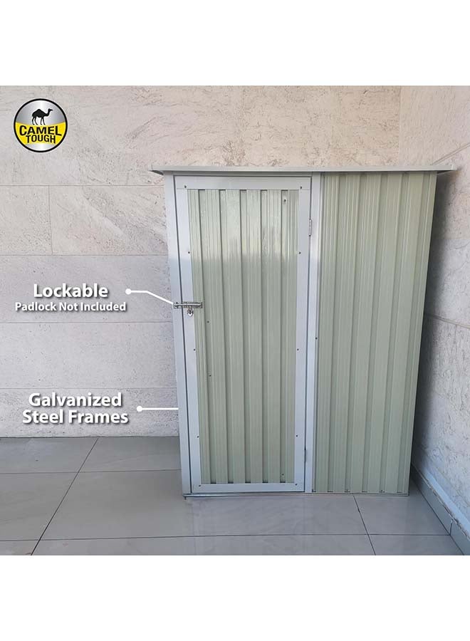 Cameltough Outdoor Metal Storage Shed 4.7 X 3 feet with Heavy Duty Storage Boxes 42L And 60L, Weather Resistant, Garden Shed Combo, Perfect for Storing Garden Tools, Yard Tools and Garage - CT-206 - Image 5
