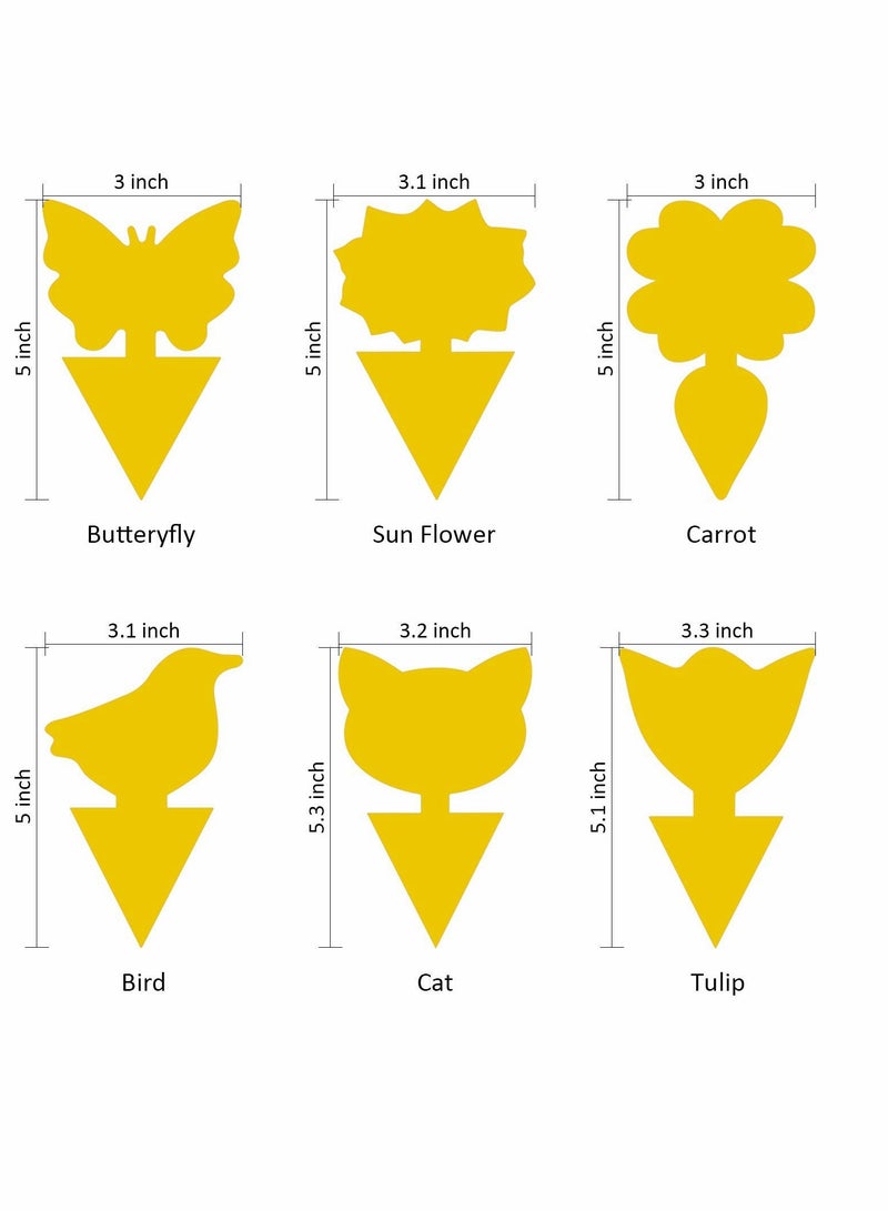 Excefore 48 عبوة مصائد ذباب الفاكهة اللاصقة ومصائد الفطريات القاتلة للداخل والخارج، ذبابة بيضاء، قطع البعوض، الحشرات الطائرة، مصائد الذباب تنقذ نباتاتك، غير سامة وبدون رائحة - Image 4