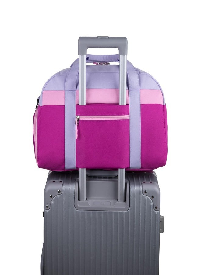 HawLander Kids Duffle Bag for Boys or Girls, Fit School Practice, or Overnight Travel, Purple, Kids/Small, Colour - Image 4