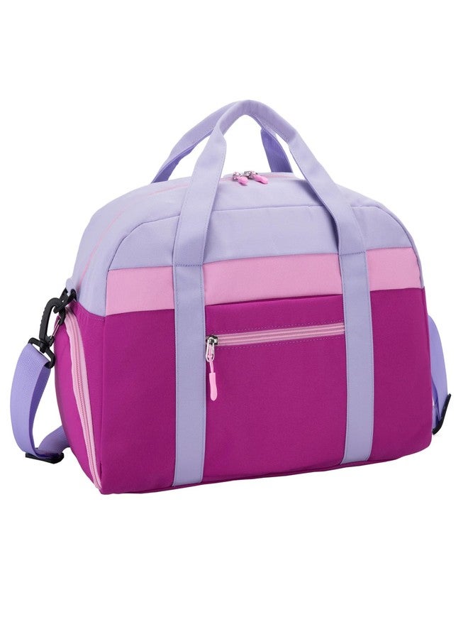 HawLander Kids Duffle Bag for Boys or Girls, Fit School Practice, or Overnight Travel, Purple, Kids/Small, Colour - Image 1