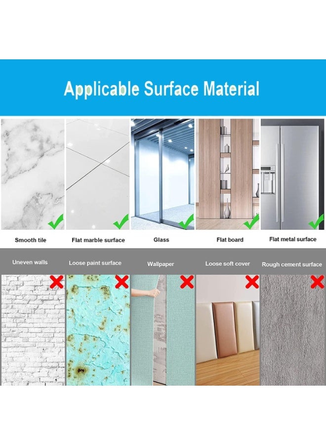 30 x 20cm Acrylic Mirror Sheet, Flexible Non Glass Body Mirror Tiles Large Self Adhesive Mirror Stickers for Bathroom Bedroom Home Wall Decor (1pc) - Image 5