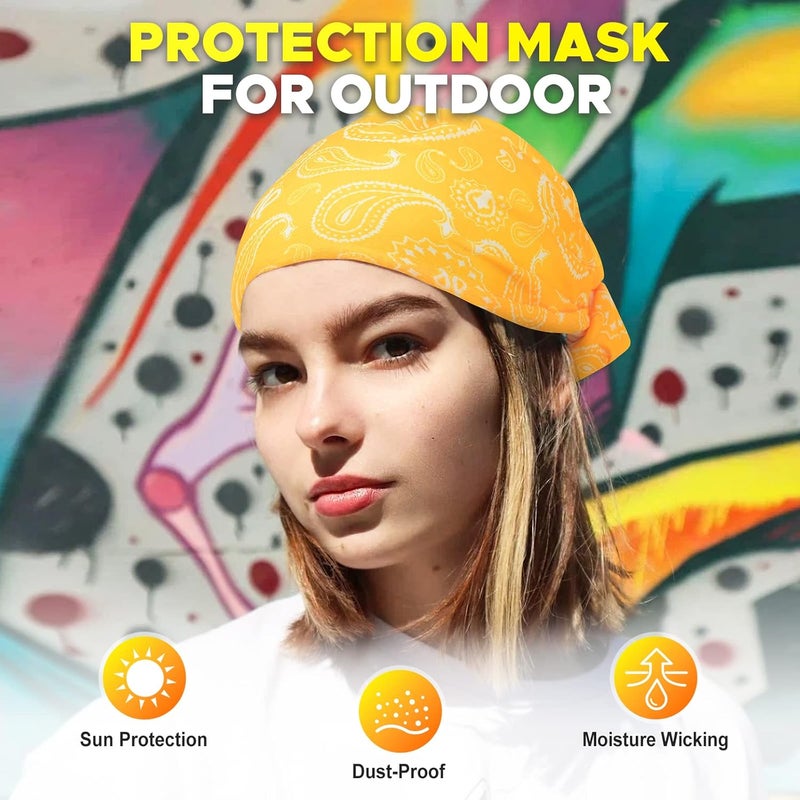 JOEYOUNG Headwear, Bandana, Neck Gaiter Head Wrap Headband Balaclava Magic Scarf - Image 3